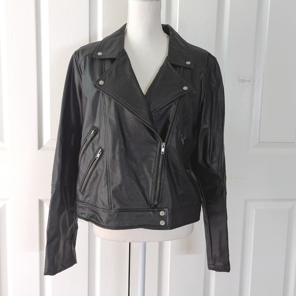 Lysse Faux Leather Moto Jacket, Nwot, XL